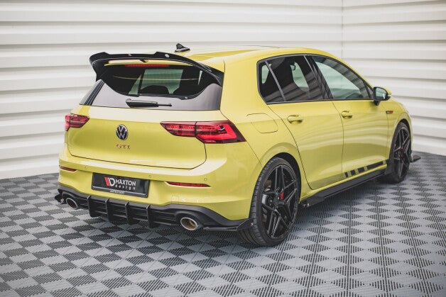 Heckansatz Diffusor V.2 passend für VW Golf GTI Clubsport Mk8 schwarz matt