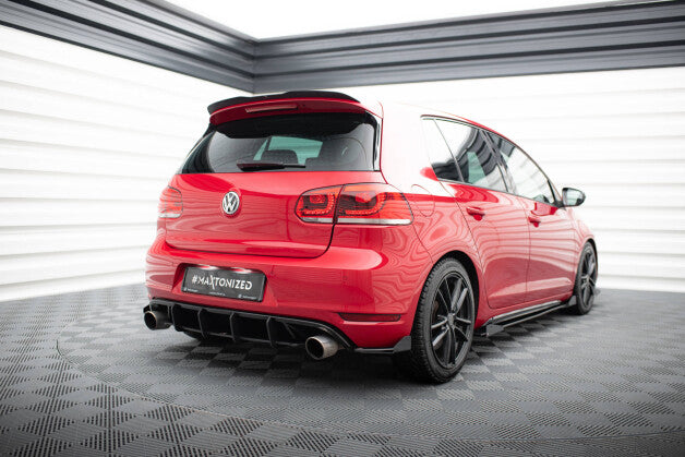 Heckansatz Diffusor V.2 passend für VW Golf GTI Mk6 roter Kern