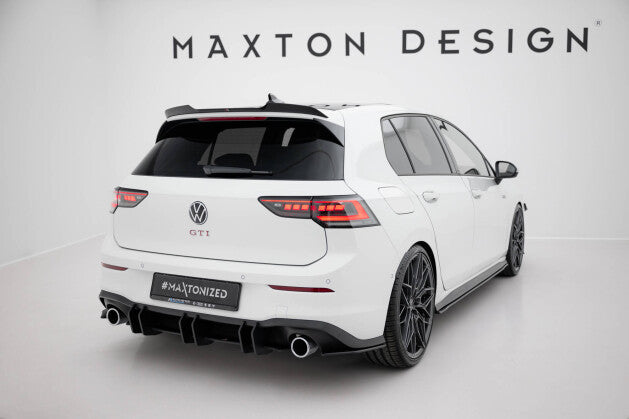 Heckansatz Diffusor V.2 passend für VW Golf GTI Mk8 schwarz matt
