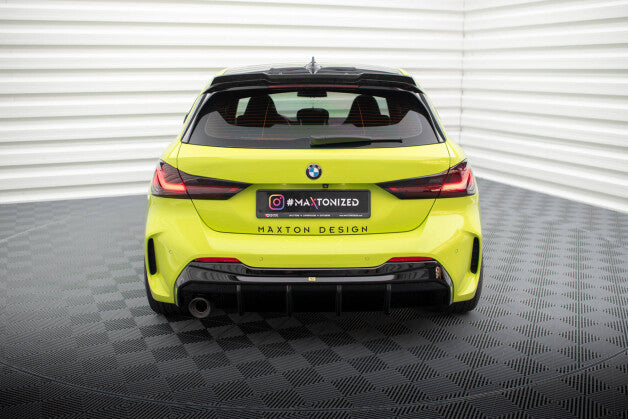 Heckansatz Diffusor V.3 passend für BMW 1er M-Paket / 128ti F40 (Einzelauspuff li.) schwarz Hochglanz