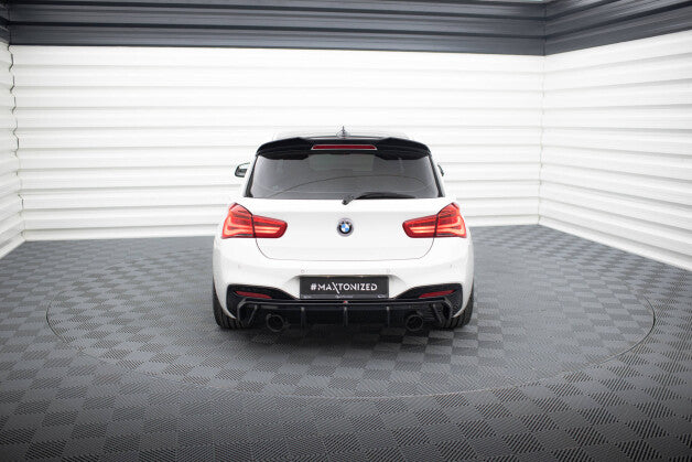 Heckansatz Diffusor V.3 passend für BMW M140i F20 FL schwarz Hochglanz
