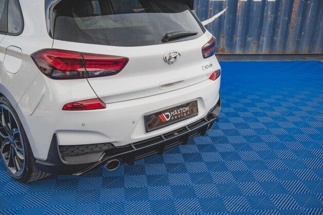 Heckansatz Diffusor V.3 passend für Hyundai I30 N Mk3 Hatchback schwarz Hochglanz