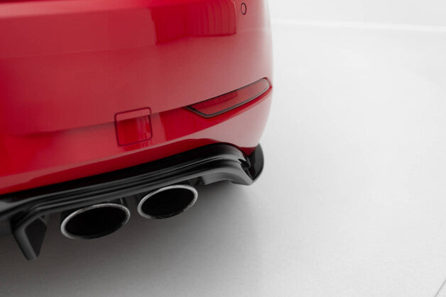 Heckansatz Diffusor V.3 passend für VW Golf R Mk7 FL schwarz Hochglanz