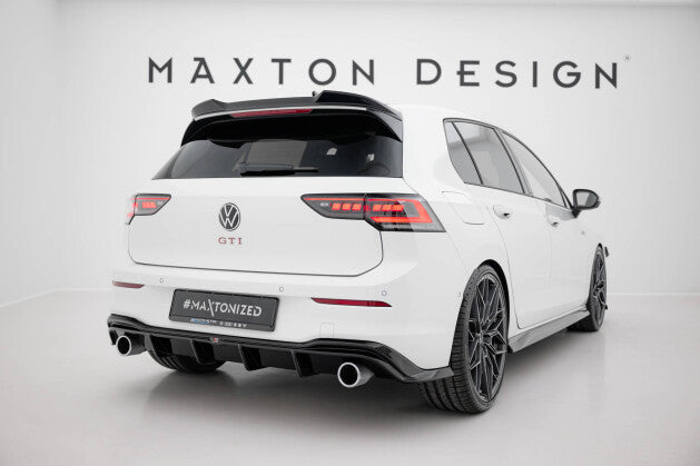 Heckansatz Diffusor V.4 passend für VW Golf GTI Mk8 schwarz Hochglanz