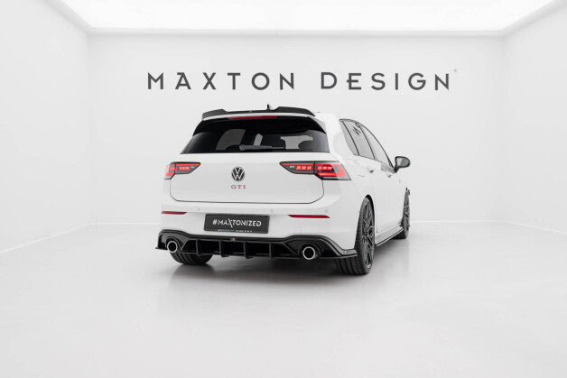 Heckansatz Diffusor V.5 passend für VW Golf GTI Mk8 roter Kern