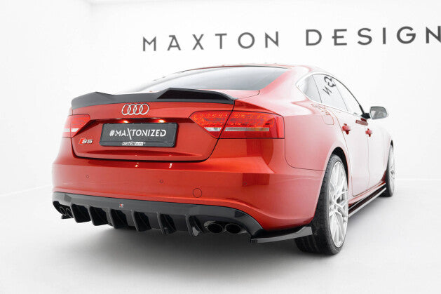 Heckspoiler 3D passend für Audi A5 Sportback S-Line / S5 8T / 8T FL schwarz Hochglanz