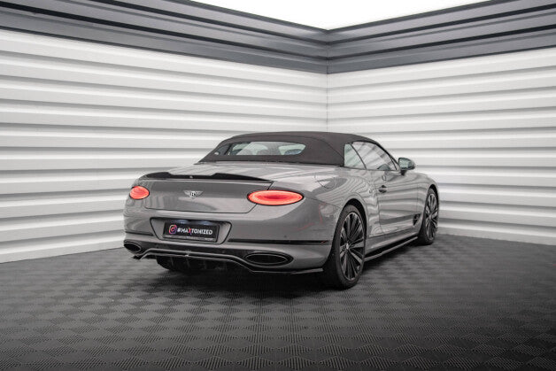 Heckspoiler 3D passend für Bentley Continental Convertible GT Mk3 schwarz Hochglanz