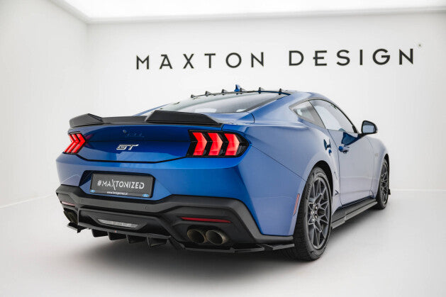 Heckspoiler 3D passend für Ford Mustang GT Mk7 schwarz Hochglanz