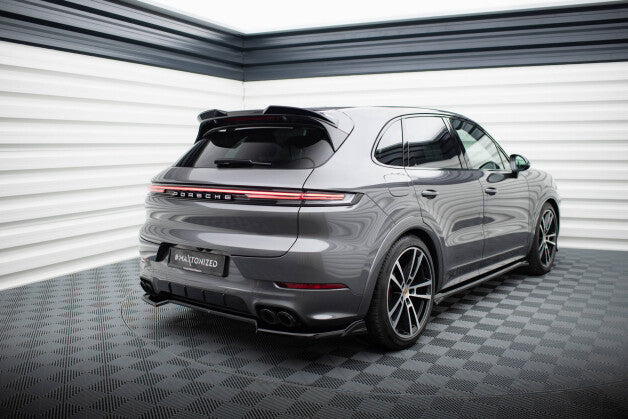 Heckspoiler 3D passend für Porsche Cayenne SUV Mk3 FL schwarz Hochglanz