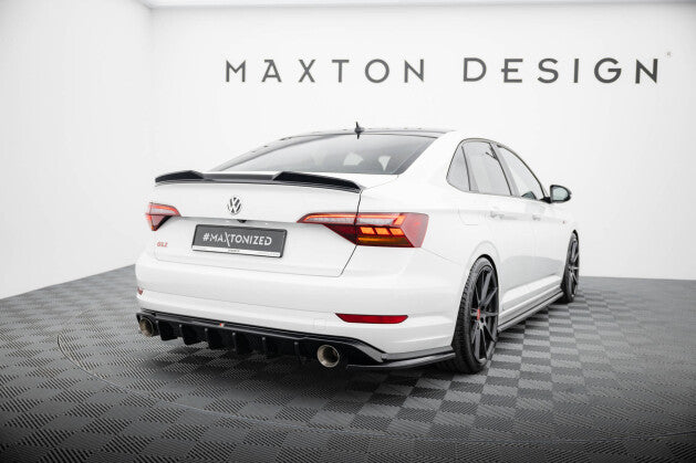 Heckspoiler 3D passend für VW Jetta GLI Mk7 schwarz Hochglanz