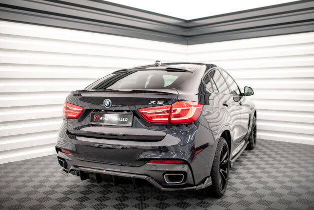 Heckspoiler 3D V.1 passend für BMW X6 F16 M-Paket / X6 M F86 schwarz Hochglanz