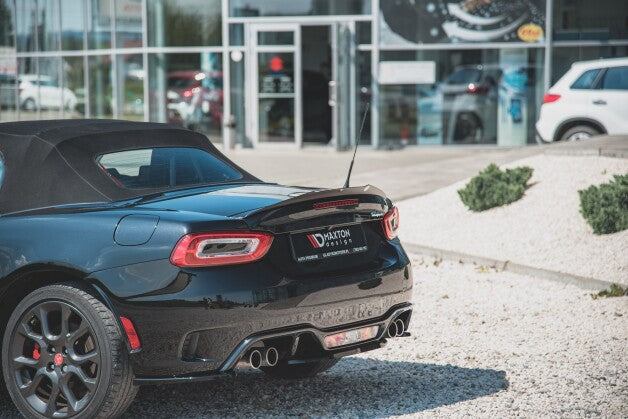 Heckspoiler Lippe passend für ABARTH 124 Spider schwarz Hochglanz