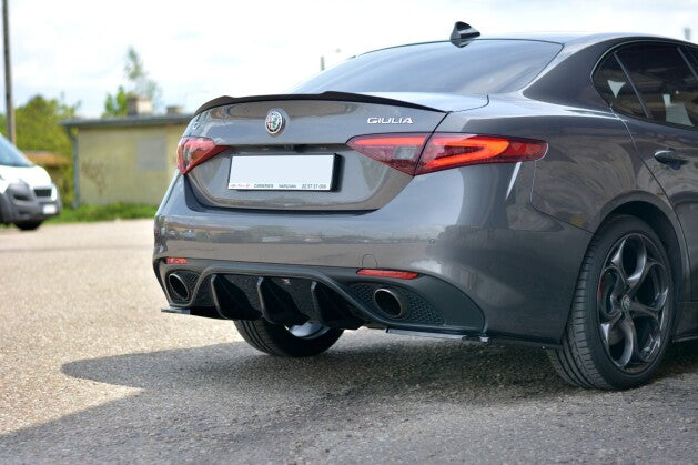 Heckspoiler Lippe passend für Alfa Romeo Giulia schwarz Hochglanz