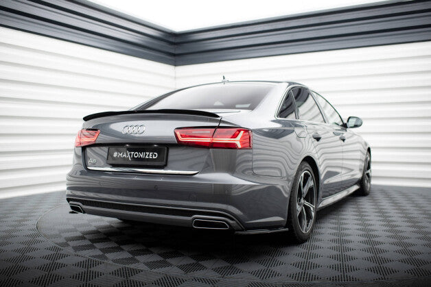 Heckspoiler Lippe passend für Audi A6 / A6 S-line / S6 Limousine C7 FL schwarz Hochglanz