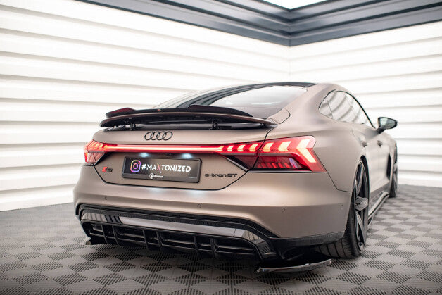 Heckspoiler Lippe passend für Audi e-Tron GT / RS GT RS Mk1 schwarz Hochglanz