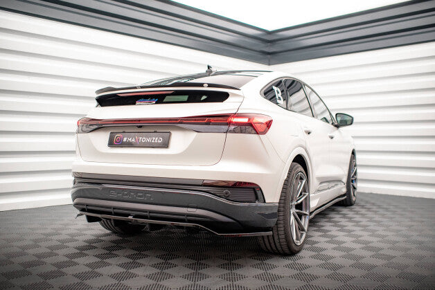 Heckspoiler Lippe passend für Audi Q4 e-tron Sportback Mk1 schwarz Hochglanz