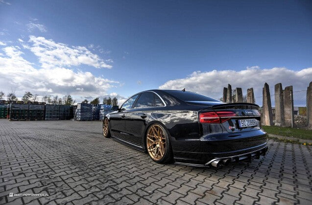 Heckspoiler Lippe passend für Audi S8 D4 FL schwarz Hochglanz