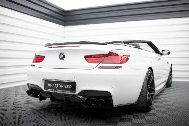 Heckspoiler Lippe passend für BMW M6 / 6 M-Paket Cabriolet F12 schwarz Hochglanz
