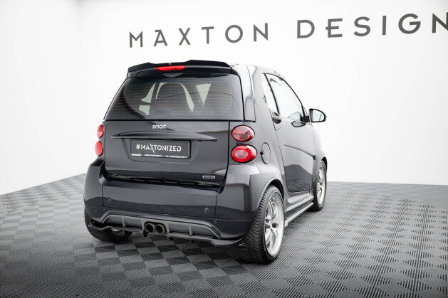 Heckspoiler Lippe passend für Brabus Smart Fortwo C451 FL schwarz Hochglanz