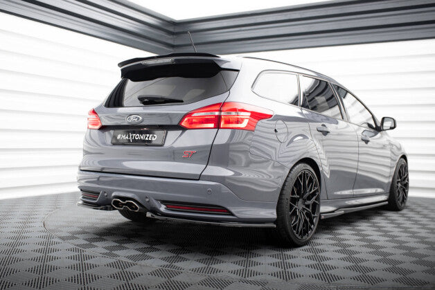 Heckspoiler Lippe passend für Ford Focus ST Mk3 Kombi schwarz Hochglanz