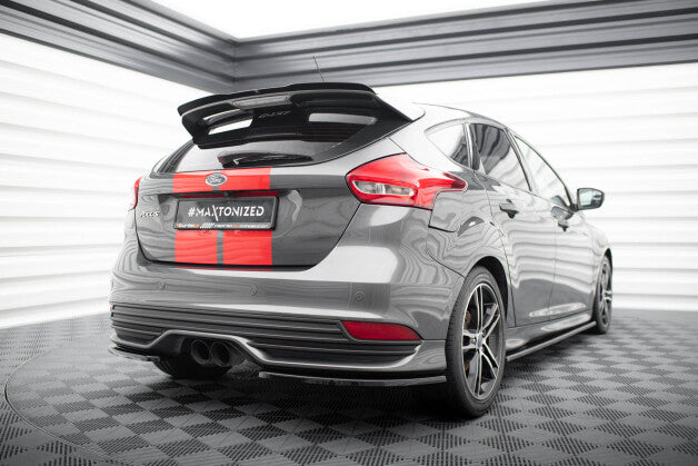 Heckspoiler Lippe passend für Ford Focus ST Mk3 / Mk3 FL schwarz Hochglanz