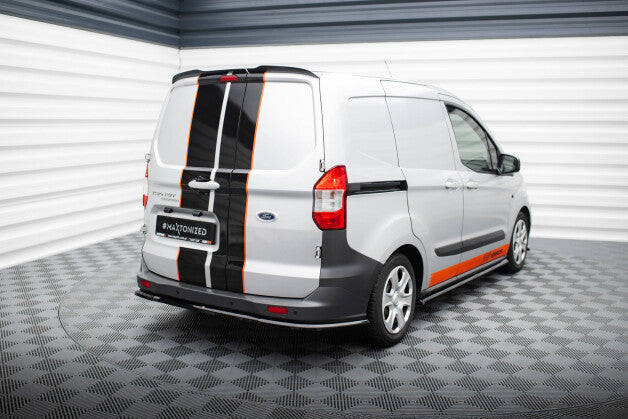 Heckspoiler Lippe passend für Ford Transit Courier Mk1 schwarz Hochglanz