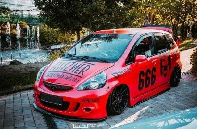 Heckspoiler Lippe passend für Honda JAZZ MK1 schwarz Hochglanz