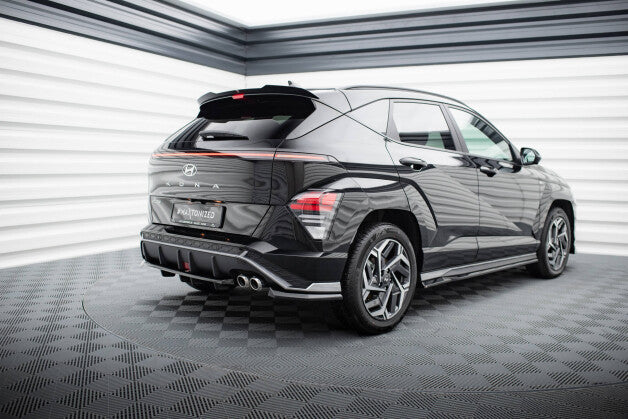 Heckspoiler Lippe passend für Hyundai Kona N-Line Mk2 schwarz Hochglanz