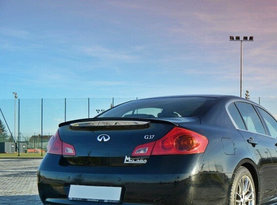 Heckspoiler Lippe passend für Infiniti G37 Limousine schwarz Hochglanz