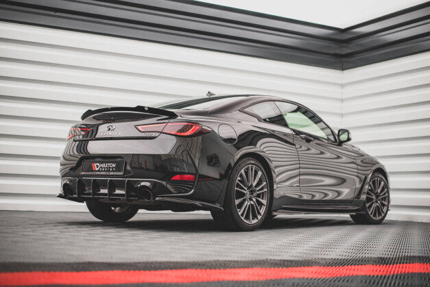 Heckspoiler Lippe passend für Infiniti Q60 S Mk2 schwarz Hochglanz