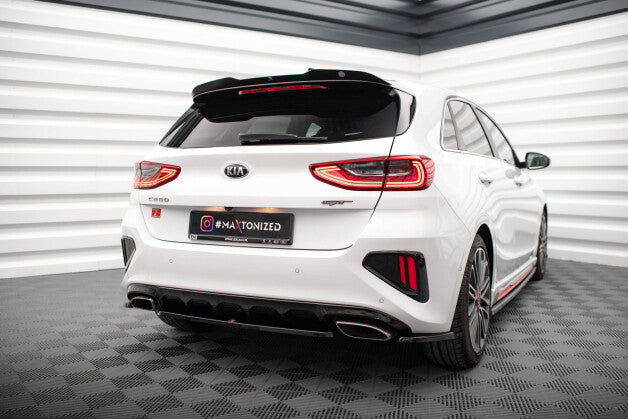 Heckspoiler Lippe passend für Kia Ceed GT Mk3 schwarz Hochglanz