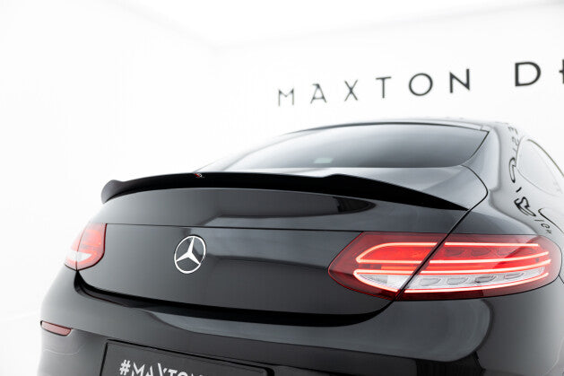 Heckspoiler Lippe passend für Mercedes- Benz C Coupe AMG-Line C205 schwarz Hochglanz