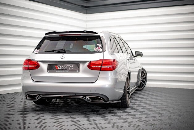 Heckspoiler Lippe passend für Mercedes C Kombi S205 schwarz Hochglanz