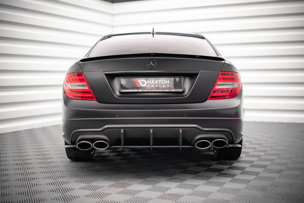 Heckspoiler Lippe passend für Mercedes C Limousine W204 / C Coupe C204 schwarz Hochglanz