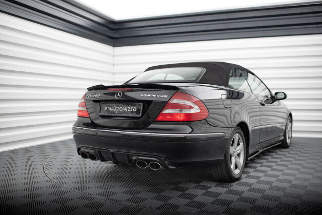 Heckspoiler Lippe passend für Mercedes CLK Cabriolet A209 schwarz Hochglanz