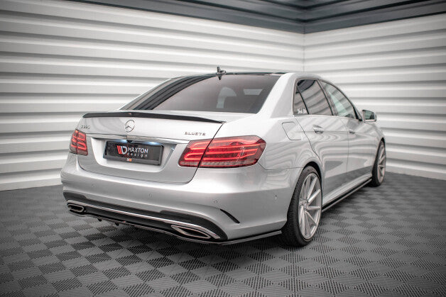 Heckspoiler Lippe passend für Mercedes E63 AMG / AMG-Line / Standard Limousine W212 FL schwarz Hochglanz