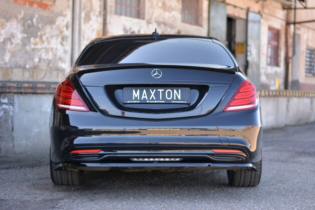 Heckspoiler Lippe passend für Mercedes S W222 / W222 FL schwarz Hochglanz