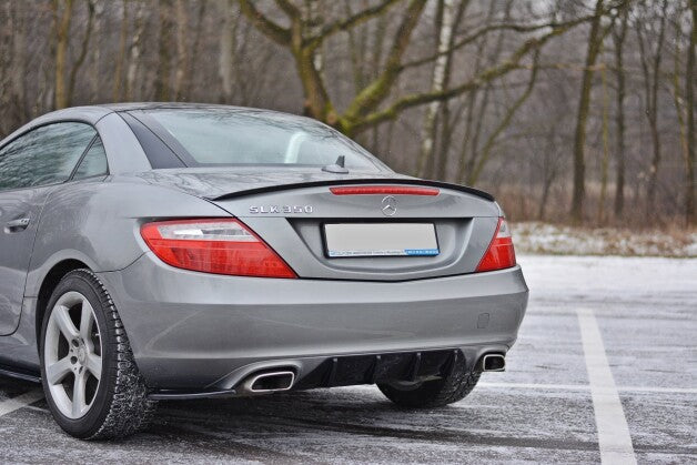 Heckspoiler Lippe passend für Mercedes SLK R172 schwarz Hochglanz