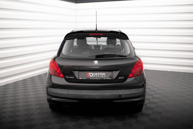 Heckspoiler Lippe passend für Peugeot 207 Sport schwarz Hochglanz