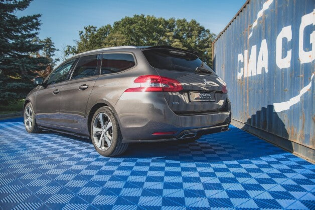 Heckspoiler Lippe passend für Peugeot 308 SW Mk2 schwarz Hochglanz