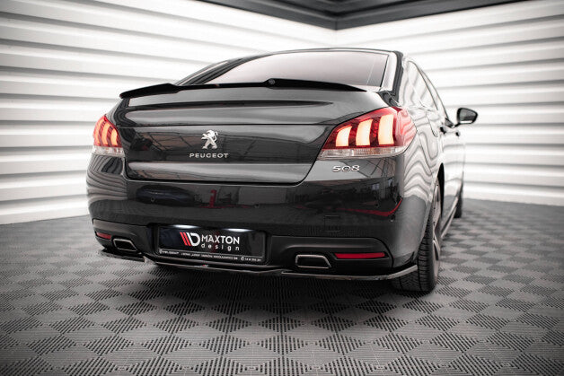 Heckspoiler Lippe passend für Peugeot 508 GT Mk1 FL schwarz Hochglanz