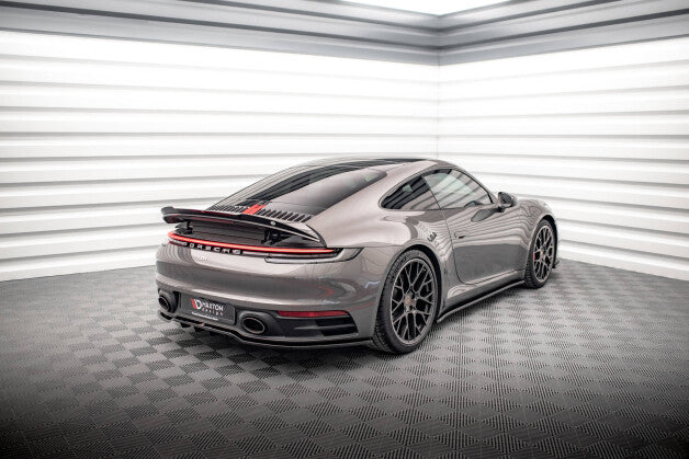 Heckspoiler Lippe passend für Porsche 911 Carrera 4S 992 schwarz Hochglanz