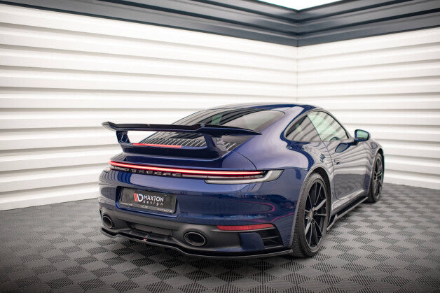 Heckspoiler Lippe passend für Porsche 911 Carrera Aero 992 schwarz Hochglanz