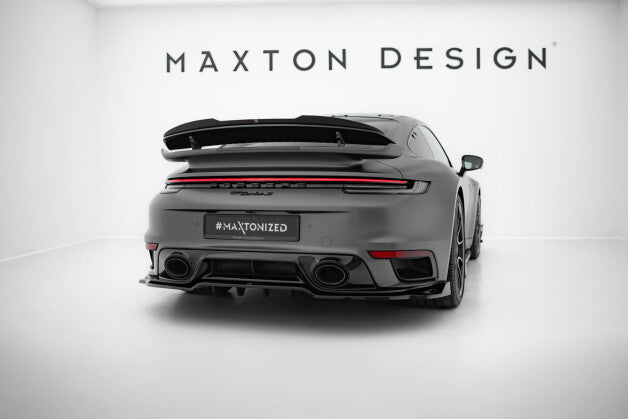 Heckspoiler Lippe passend für Porsche 911 Turbo S Sport Package 992 schwarz Hochglanz