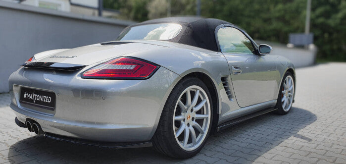 Heckspoiler Lippe passend für Porsche Boxster 987 schwarz Hochglanz