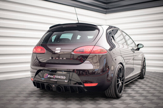 Heckspoiler Lippe passend für Seat Leon CUPRA / FR Mk2 schwarz Hochglanz