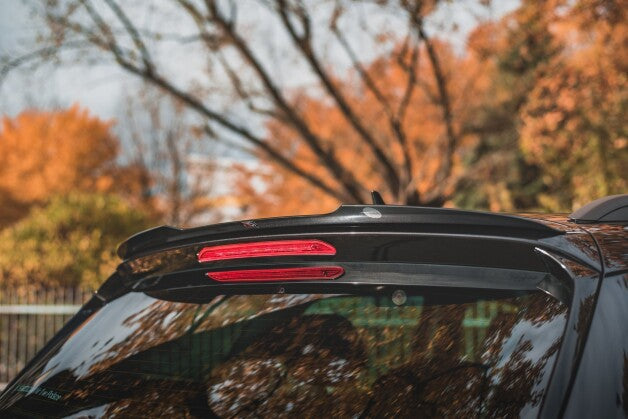 Heckspoiler Lippe passend für Skoda Karoq Sportline schwarz Hochglanz