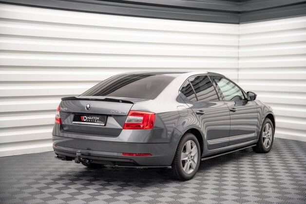 Heckspoiler Lippe passend für Skoda Octavia Liftback Mk3 FL schwarz Hochglanz
