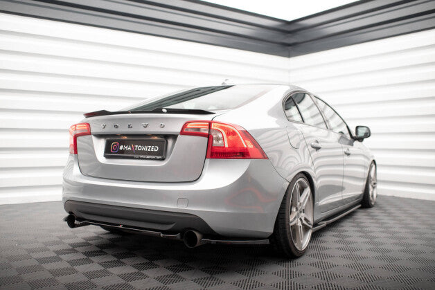 Heckspoiler Lippe passend für Volvo S60 R-Design Mk2 schwarz Hochglanz