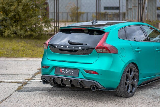 Heckspoiler Lippe passend für Volvo V40 schwarz Hochglanz